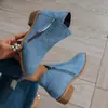 Botas Chelsea de Inverno 2026 com Salto Baixo, Tamanho Grande 43, Botas Femininas Modernas com Zíper Lateral, Botas Curtas para Venda Transfronteiriça na Amazon