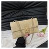 Bolso de Mano Tejido Bohemio de Vacaciones Transfronterizo 2025 Bolso de Solapa Popular Shein Bolso de Paja Bolso Sobre
