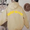 Talla Europea Hombro Descubierto Talla Grande Moda Deportiva Trendy Casual Sudadera con Capucha Pulóver para Hombre y Mujer