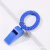 Anillo de Llave de Resorte de Plástico Silbato Plano Compuesto Ultrasónico Humano Multicolor Entrenamiento Silbato Anti-Pérdida para Niños