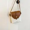 Bolso cruzado de hombro suave con textura de moda vintage 2026 primavera/verano versátil ins nicho bolsa para teléfono versión coreana para mujer