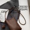 Bolso Cuadrado Pequeño para Mujer Bolso de Hombro Mini Retro Estilo Lindo Fresco Japonés y Coreano Bolso Cruzado Vertical de Macarrón para Llaves y Monedas