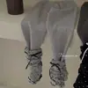 Leggings de Invierno Forrados de Polar Estilo Coreano para Niñas con Calcetines de Volantes en Forma de Corazón, Pantalones Exteriores Elásticos para Bebés, Elegantes Pantalones Largos