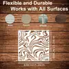 Amazon Kit 16 Peças Estêncil Spray Quadrado Padrão Texturizado DIY Parede de Pedra Grafite Versão Plástica Grafite Criativo