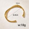 C67 Pulseiras Casuais Irregulares Europeias e Americanas de Aço Titânio Moda Aço Inoxidável Pulseira Aberta Joias Femininas Joias