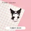 Muñeco de Perro de Orejas Grandes de Dibujos Animados DIY Funda para Teléfono Móvil Material de Goma Crema de Emulación Bolso Resina Hecha a Mano Pequeños Accesorios