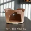 Bule de Chá de Cerâmica Grossa para Preparar Chá em Fogo Aberto, Bule Operado por Vela com Alça, Conjunto Simples para Aquecer Chá, Bule para Preparar Chá ao Ar Livre