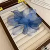Flor de Hilo Degradado Elegante Pasador de Flor Dulce Pinza Lateral Pinza para Flequillo Roto de Mujer Pinza de Viaje Estilo Occidental Pinza de Pato para Flequillo