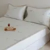 Juego de tres piezas de alfombrilla refrescante de seda helada con cuentas para cachorros Dachshund para verano, alfombrilla refrigerada para niños, alfombrilla suave para dormitorio de estudiantes, lavable a máquina