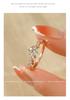 Anillo de Diamante Imitación Mosane Explosiones Transfronterizas Anillo de Mujer a Mozambique Joyería Anillo de Zirconia Anillo de Diamante Anillo de Boda Anillo de Pareja