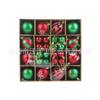 Explosões transfronteiriças bola de Natal decoração de feriado 3cm/6cm galvanoplastia formato especial bola de plástico pintada caixa de presente 44 peças enfeites para pendurar