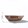 DIY Tanque de Peixes Pequeno Barco Modelo Ornamento Micro Paisagem Bonsai Flutuante na Água Mini Paisagismo Decoração Acessórios Lata