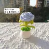 Rosas Tejidas a Mano Terminadas, Tulipanes, Girasoles, Plantas en Maceta Tejidas, Bonsáis, Decoraciones de Oficina al por Mayor