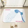 Tapete de Chão para Banheiro Tapete Antiderrapante para Vaso Sanitário Capacho para Entrada Absorvente de Água Tapete para Pés Carpete de Couro para Banheiro Interno Banheiro