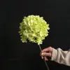 Flor de Hortensia Artificial Color Caramelo Rama Única Hortensia Floral Base para Boda Arreglo Floral de Techo Accesorios de Fotografía Hortensia Artificial