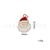 BA-38 Melhor Venda Transfronteiriça DIY Pingente de Esmalte Papai Noel Pulseira Colar Ornamento Chaveiro Brincos