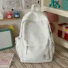 Nova mochila escolar bordada para alunos do ensino fundamental II, universitários e do ensino médio, simples e versátil, mochila de campus de grande capacidade