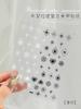 Calcomanía para Uñas Buchelati Retro 3D Repujada Metálica Flor Tridimensional de Alto Nivel Estiércol de Estrella Decoraciones para Uñas