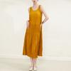 Miyake Vestido sin mangas adelgazante plisado de alta gama a la moda para mujer, verano nuevo, vestido de chaleco elegante y suave con tirantes