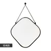 Espejo de baño de forma especial Decoración de pared Espejo colgante Inodoro Baño Lámpara frontal Lavabo Espejo de baño sin perforaciones