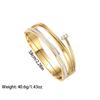 Pulseira de aço inoxidável banhada a ouro 18K, moda europeia e americana transfronteiriça, personalizada com cruz, prego, diamante, aço titânio