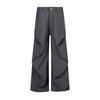 Calças casuais plissadas estilo japonês para homens e mulheres, pernas largas soltas, estilo americano, marca fashion, vibe, calças lop