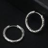 Brincos de Aço Inoxidável Personalizados para Homens e Mulheres Padrão Titânio Ear Ring Moda Simples Versátil Brincos de Titânio Brincos