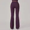 Calça Flare de Yoga com Pregas Invisíveis Transfronteiriça Levanta Bumbum Perna Larga Calça Esportiva Cintura Alta Fitness Yoga Pants 21422