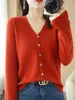 Cárdigan Suéter de Punto Retro Otoño Estilo Americano Prendas de Punto Talla Grande Top Patchwork Manga Larga para Mujer