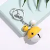 Llavero de Campana Bicolor de Caramelo Colores Contrastantes Colgante de Muñeca de Metal Accesorios para Bolsos Soporte Regalo para Parejas