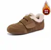 Zapatillas de Entrenamiento Maillard Versión Piel de Vaca para Mujer 2025 Nuevas Marrones de Moda Casuales Planas con Velcro Zapatillas Deportivas para Mujer