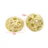 Cuentas huecas de 7x10 mm de Zhongxing, material para joyería artesanal, collar, pulsera, cuentas