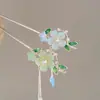 Nuevo Pasador de Flor de Durazno Estilo Chino, Accesorios de Estilo Antiguo, Accesorios para Qipao, Pasador con Borla Fresco y Elegante Estilo Nacional, Pasador, Adorno para el Cabello