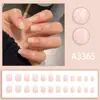 Laço Borboleta Divertido Blush Nó Avançado Pequena Conta de Aço Curto Ins Terapia de Luz Temperamento Clareamento Manicure Unhas Portáteis 24 Peças