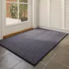 Tapete de Entrada de Linho Tecido Liso, Carpete para Sala de Estar e Quarto, Tapete de Hall Antiderrapante e Resistente ao Desgaste, Capacho Doméstico