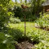 Novo produto transfronteiriço: Artesanato de Ferro Enferrujado para Jardins de Pátio, Estacas de Metal Estilo Rústico de Pássaro Pisco para Decoração de Jardim