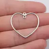 32x 35mm 1.9g multicolor DIY liga acessórios coração de amor conector de amor pingente