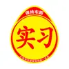 Pegatina magnética para coche de prácticas, emblema magnético, calcomanía para coche para conductores novatos, conductoras, pegatina reflectante creativa para vehículos