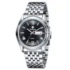 Reloj de Pulsera para Hombre con Correa de Acero, Movimiento de Cuarzo, Calendario y Manecillas Luminosas, Modelo 8802, Adecuado para Estudiantes, Venta al por Mayor Directamente del Fabricante