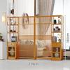 Venta al por mayor Nuevo estilo chino Partición de biombo de entrada Decoración de celosía para sala de estar Bloqueo de entrada de madera maciza estilo japonés para hogar/oficina
