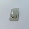 Adesivo Retangular Chifre de Rinoceronte Gancho Grande Cristal Cinza Escovado Transparente Gancho Adesivo de Parede Sem Prego Suporta Carga