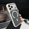 Adecuado para Apple 18 Pro Max, funda de teléfono magnética con textura de fibra de carbono, funda protectora anti-caídas de iPhone 17 con bloques de color
