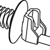 HaiEr ManiTong 15-00128 Árbol de Abeto Cabeza de Árbol Arnés de Cableado de Hebilla de Coche Atadura de Cable T50SOSFT6-E2