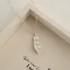 Collar simple y elegante de perlas tipo cacahuete para mujer, sensación de lujo ligero de nicho de alta gama, adecuado para uso diario, cadena para la clavícula, accesorio de cadena para suéter