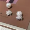 Brincos de Pérola com Fogos de Artifício Brilhantes Estilo Quente 2025, Acessíveis para Usar na Frente e Atrás, Brincos de Luxo Acessível de Nicho, Brincos de Luxo Acessíveis da Moda