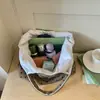 2026 Bolsa de Axila de Gran Capacidad Bolsa de Lona Estilo Coreano Estudiante Bolso Tote Nuevo para Viajar al Trabajo Lunares Bolso de Hombro Versátil