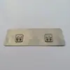 Fabricantes de hebillas de pasta sin costuras accesorios de hebillas de garra sin costuras gancho de parche de estante de acero inoxidable hebilla transparente cepillada