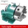 KF125 altura do centro 100mm cabeçote divisor rápido fresadora pequeno simples cabeçote divisor de divisão igual Suporte de mandril e uso duplo deitado