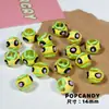 Cuentas Pintadas a Mano, Cuentas Redondas con Estampado de Leopardo Glaseado, Pulseras de Cuentas Coloridas para DIY, Cadenas para Teléfono Móvil, Collares, Joyería, Accesorios Hechos a Mano