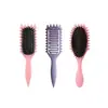 Peine Popular Bounce Curl Defining Styling, Peine Meridian para Masaje del Cuero Cabelludo, Peine Hueco Alisador, Peine Esponjoso para Corona Alta